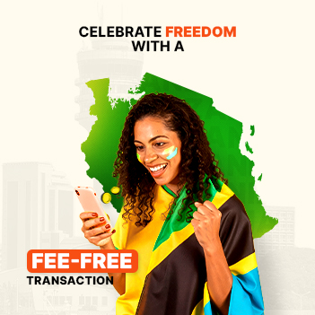 Send money to Tanzania on Independence 